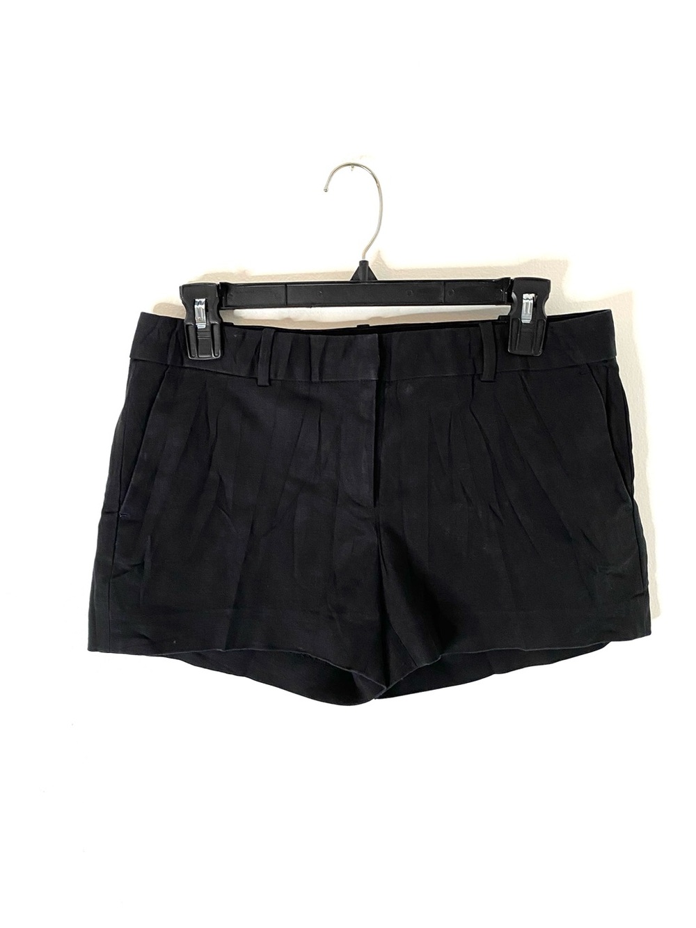 MICHAEL Michael Kors Black Cotton Stretch Tailored Trouser Shorts